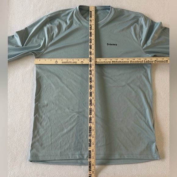 Simms Shirt Men’s Medium Long Sleeve Fishing Performance Stockton Fish Dri-Fit - Picture 7 of 9
